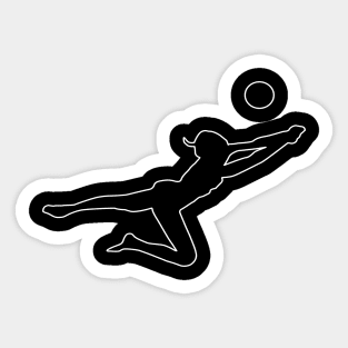 Volleyball beach volleyball air ball beach sport Sticker